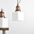 Opaline Cube Pendant Lights from Holophane, 1940s, Set of 2 For Sale - Image 3 of 6