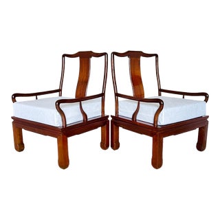 Vintage Chinese Ming Style Armchairs - a Pair For Sale