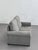 Two-Seater Sofa wit Lounge Chair in Gray Fabric, Set of 2 For Sale - Image 3 of 14