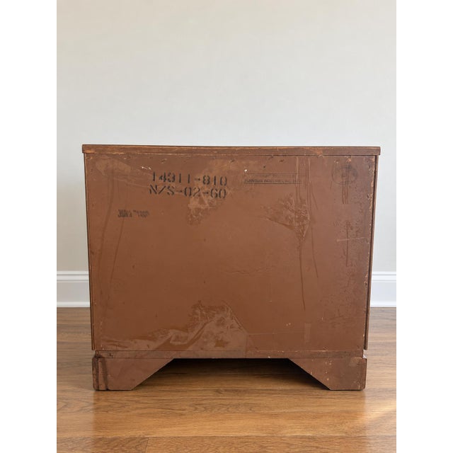 Vintage Thomasville Campaign Nightstand Pair For Sale - Image 11 of 13