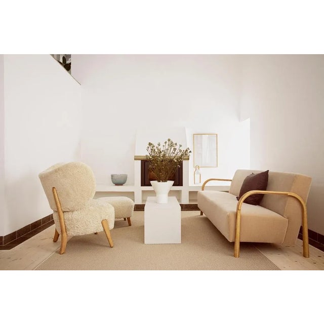 DAW/Mohair & McNutt Arch Three-Seater Sofa by Mazo Design For Sale - Image 6 of 7