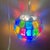 Peter Marsh Brutalist Hanging Colored Glass Chunk Fragment Globe Pendant Light For Sale - Image 4 of 12