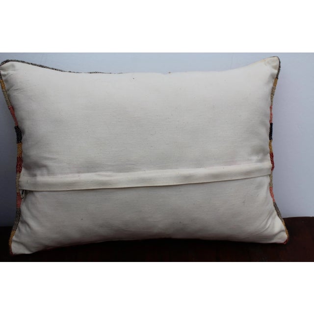Beige Turkish Kilim Decorative Pillow Cover - 13"x18.5" For Sale - Image 8 of 9