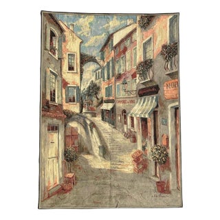 Vintage French Aubusson Jacquard Tapestry For Sale