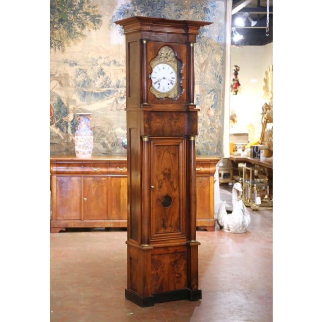 Add architectural presence and old-world elegance to an entry, hallway, living room, or study with this stately antique...