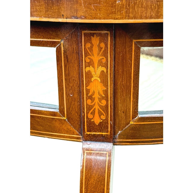 19th Century Mahogany Oval Bijouterie Display Table, 1890 For Sale - Image 11 of 14