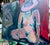 Abstract Figure Study Painting on Panel Hartman For Sale - Image 3 of 4