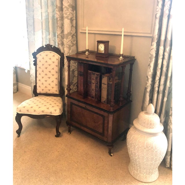 Victorian Rosewood Ladies Chair For Sale - Image 3 of 6