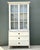 Vintage Painted Wood and Glass Cabinet For Sale - Image 11 of 12