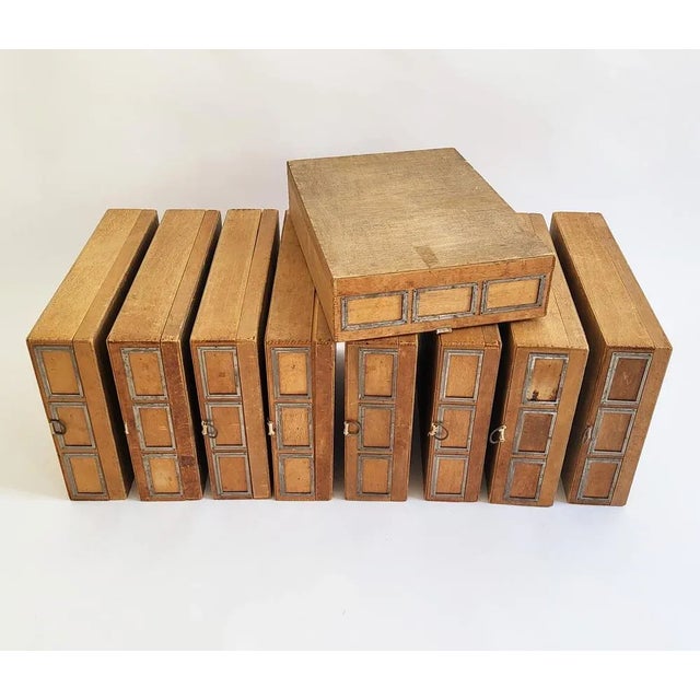 Industrial Industrial Wooden Storage Box, 1920s For Sale - Image 3 of 18