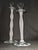 Anne Nilsson for Orrefors "Celeste" Frosted Crystal Candlesticks, Sweden (Pair) For Sale - Image 11 of 17