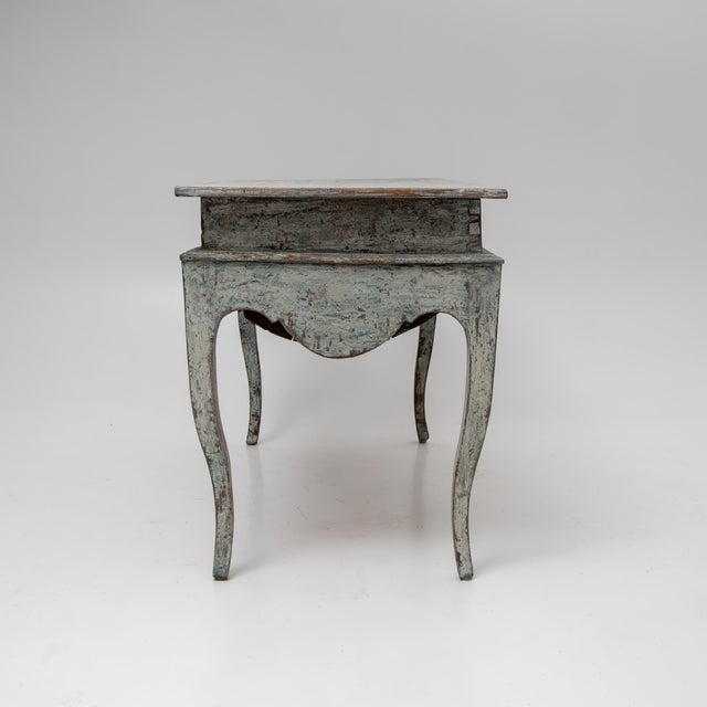 Baroque Blue-Painted Pétrin Table, 19th Century For Sale - Image 3 of 6