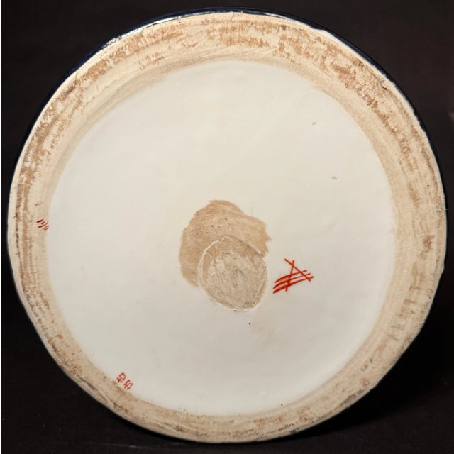 Late 20th Century Large Exotic Fabienne Jouvin Ceramic Covered Urn For Sale In New York - Image 6 of 6