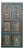 Artisan-Carved Vintage Blue Barn Door – Decorative Closet Door & Architectural Statement Door 80x36 For Sale