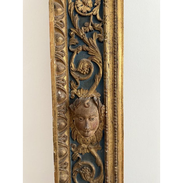 Lombard Frame in Lacquered and Gilded Wood, Early 16th Century For Sale - Image 6 of 15