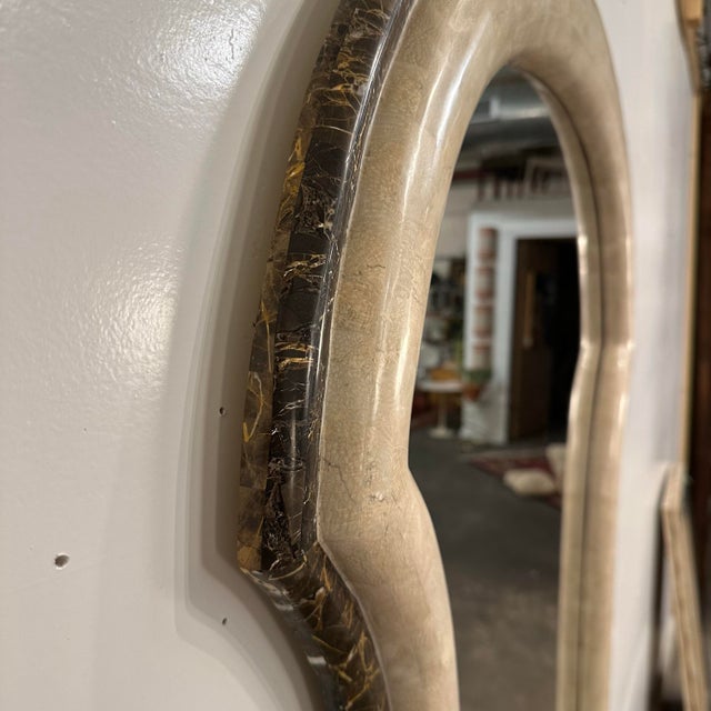 Maitland - Smith Postmodern Tessellated Marble Wall Mirror by Diamond Mission Philippines For Sale - Image 4 of 8