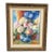 Mid 20th Century Impressionist Style Floral Still Life Oil Painting in Ornate Frame For Sale