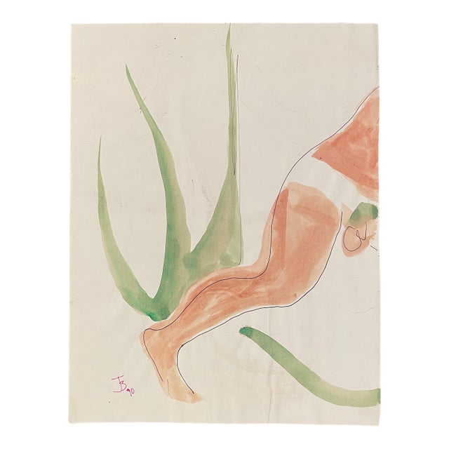 James Bone Double Sided Male Nude Painting For Sale