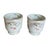 2000 - 2009 Vintage Floral Porcelain Cachepots With Gilded Rococo Handles For Sale - Image 5 of 12