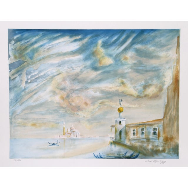 Modern Lloyd Lozes Goff, Dogana, Lithograph For Sale - Image 3 of 3