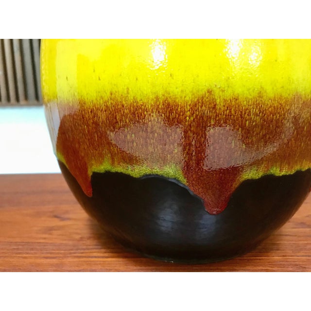 Large German Glazed Ceramic Table Lamp from Aro, 1960s For Sale - Image 9 of 18