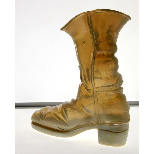 Murano Opaline Chalcedony Livio De Marchi Boot by Pino Signoretto for Pauly, 1990s For Sale - Image 4 of 18