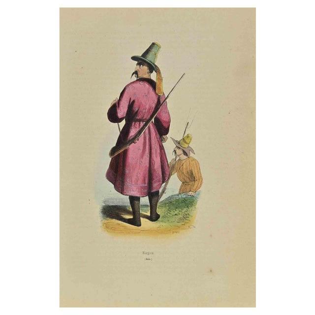 Auguste Wahlen, Figure, Lithograph, 1844 For Sale
