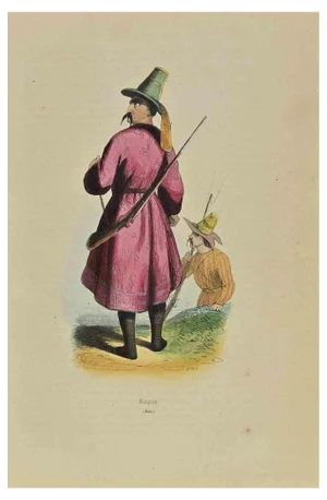 Auguste Wahlen, Figure, Lithograph, 1844