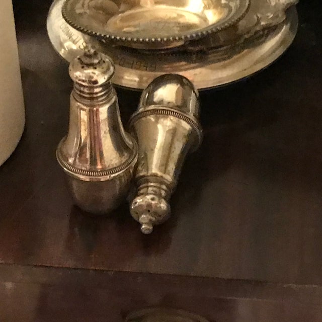 American Vintage Sterling Salt & Pepper Shaker Set For Sale - Image 3 of 5