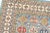 Kazak Rug 8'2'' X 9'9'' Blue Wool Tribal Geometric Hand-Knotted Oriental Carpet For Sale In Philadelphia - Image 6 of 12