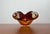 Vintage Amber Coloured Art Glass Ashtray or Bowl, 1970s, in Very Good conditions. Designed 1970 to 1979