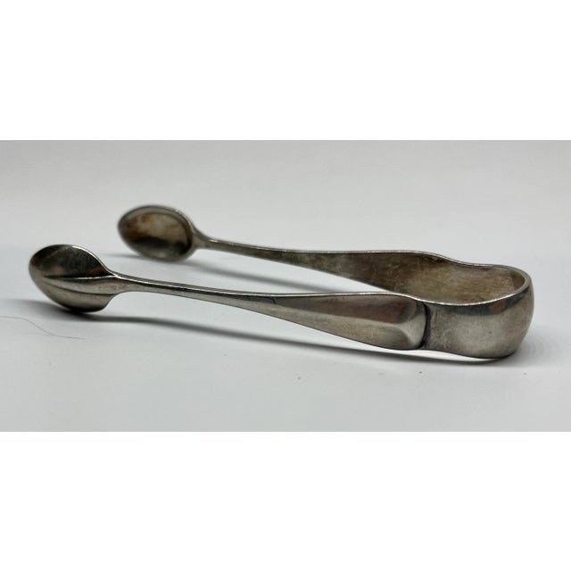 Mid 19th Century Antique William Hutton & Son Silver Plate Sugar Nips/Tongs Made in England - Circa 1864 For Sale - Image 5 of 10