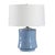 Dafney Blue Ceramic Table Lamp For Sale - Image 4 of 6