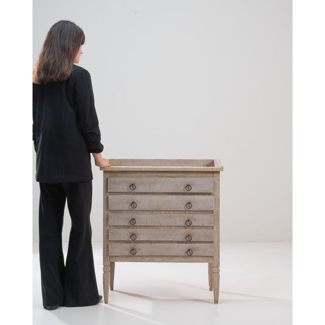 Mid 20th Century French Neoclassical Wooden Chest of Drawers For Sale - Image 4 of 18