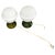 Milk Glass and Green Ceramic Table Lamps, Czech, 1970s, Set of 2 For Sale - Image 13 of 13