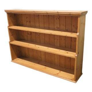 Vintage Pine Bookcase, 1960 For Sale