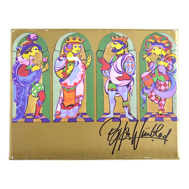 Skat Game by Bjørn Wiinblad for Ferd.Piatnik & Sons, 1960s For Sale