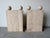 Stone On Hold // 1980’s Postmodern Italian Geometric Travertine Dining Table Base - A Pair For Sale - Image 7 of 16