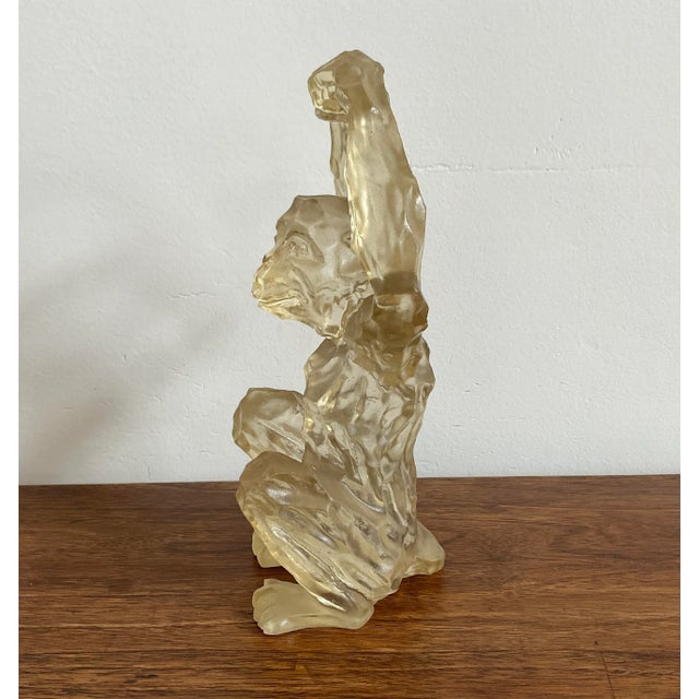 Mid-Century Modern 1970s Dorothy Thorpe Resin Monkey Sculpture For Sale - Image 3 of 9