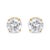 You can never go wrong with these classic 14k yellow gold stud earrings. Each earring features a 4 prong set round cut...