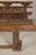 Antique Chinese Rustic Wood Bench with Carved Openwork Back For Sale - Image 11 of 14