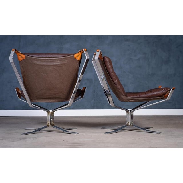 Superstar Armchairs in Leather with Steel Frames, 1970s, Set of 2 For Sale - Image 11 of 17