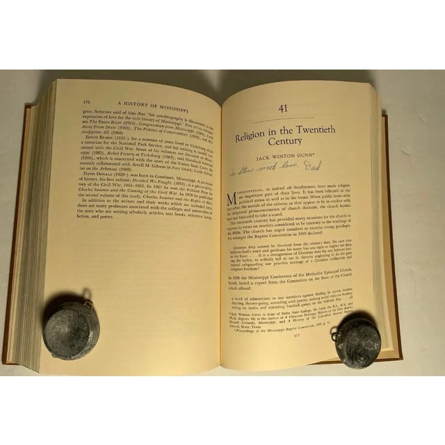 Tan Vintage History of Mississippi Books - 2 Volume Set - First Edition For Sale - Image 8 of 10