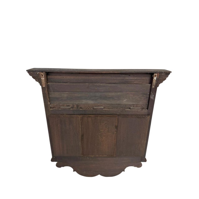 Renaissance Revival Hand-Carved Coat Rack with Mirror, 1900s For Sale - Image 3 of 12