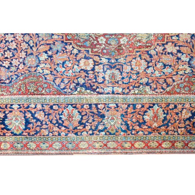 Red Early 20th Century Kashan Rug For Sale - Image 8 of 13