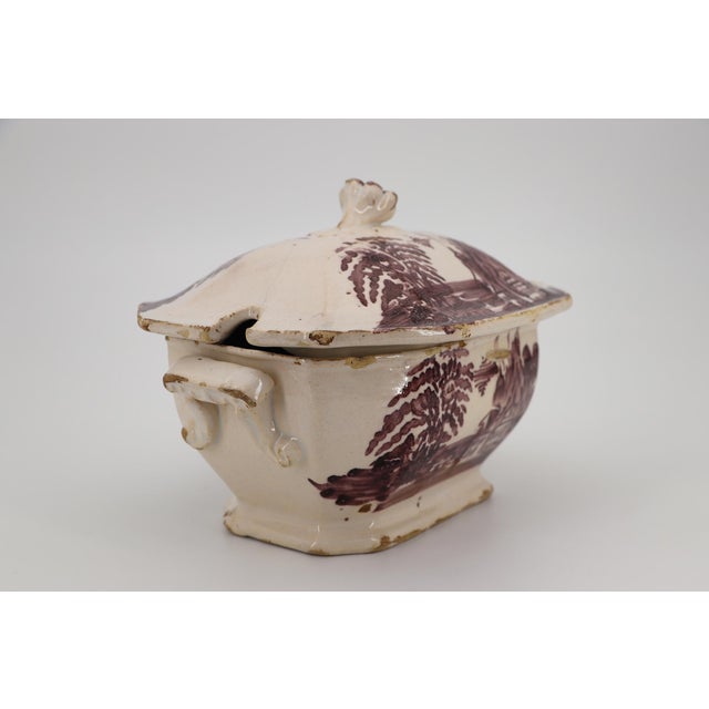 19th Century Portuguese Earthenware Covered Tureen For Sale - Image 4 of 16