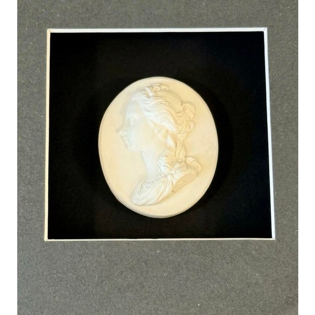 Set of 6 Italian Plaster Intaglios Wall Art Frames and Matted For Sale - Image 4 of 6