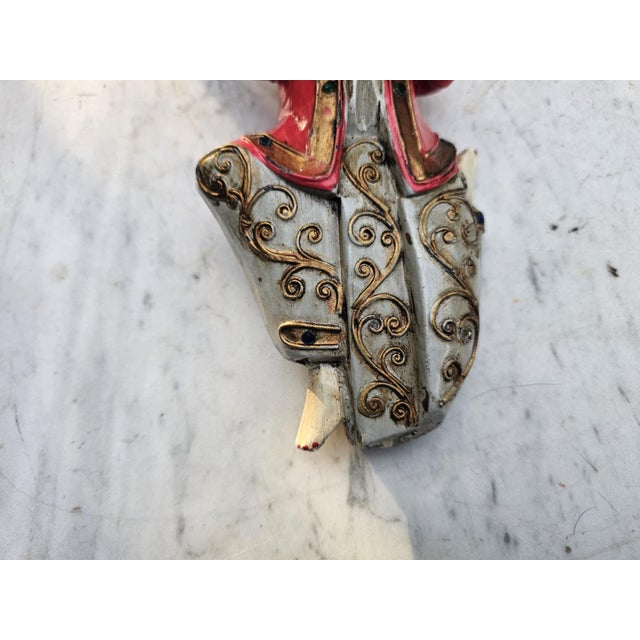 Wood Antique Carved Figure in Beech, 1890s For Sale - Image 7 of 10