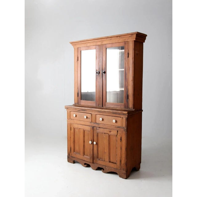 Antique Farmhouse Hutch For Sale - Image 10 of 11