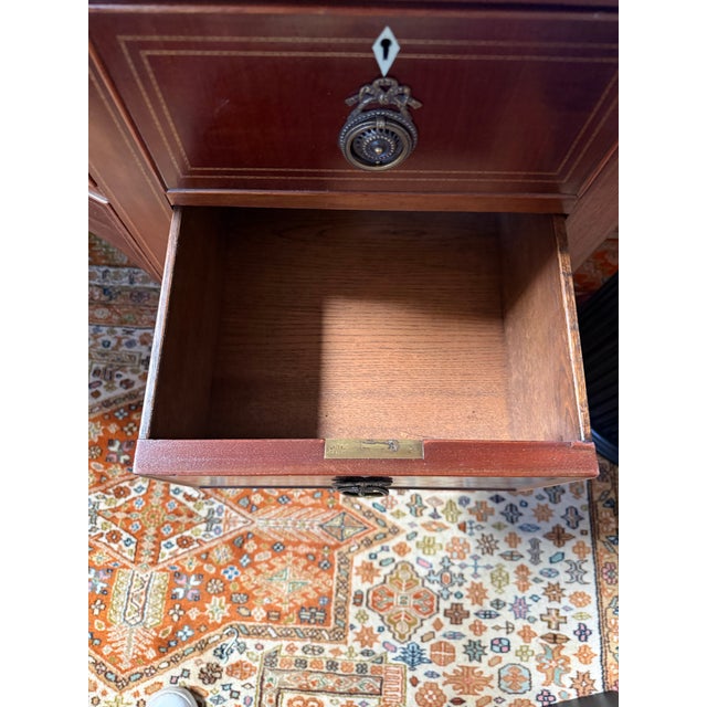 Early 1800s George III Mahogany Inlaid British Sideboard For Sale - Image 12 of 12